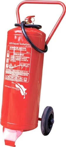 Extincteur poudre ABC sur roues 25 kg